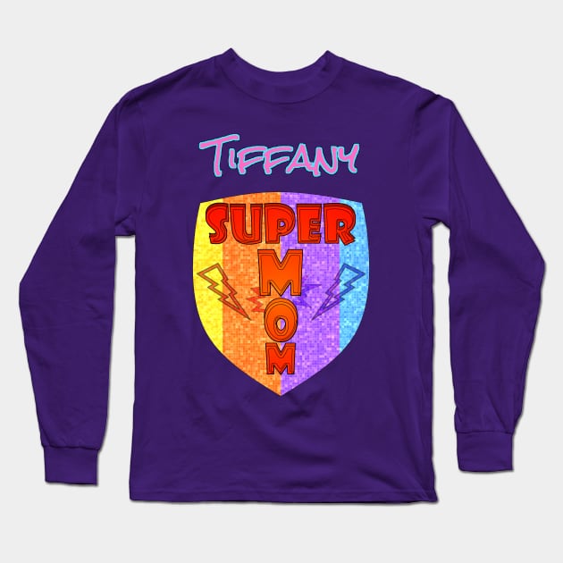 Tiffany Super Mom Long Sleeve T-Shirt by  EnergyProjections